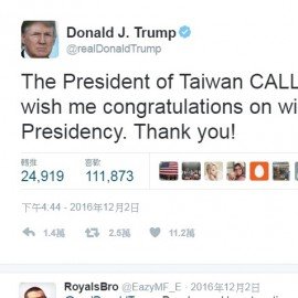 被誤解的一中政策?川蔡通話後美國媒體報導的文字探勘分析 被誤解的一中政策?川蔡通話後美國媒體報導的文字探勘分析