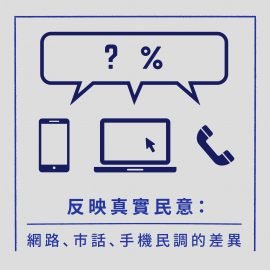 反映真實民意：網路、市話與手機民調的差異